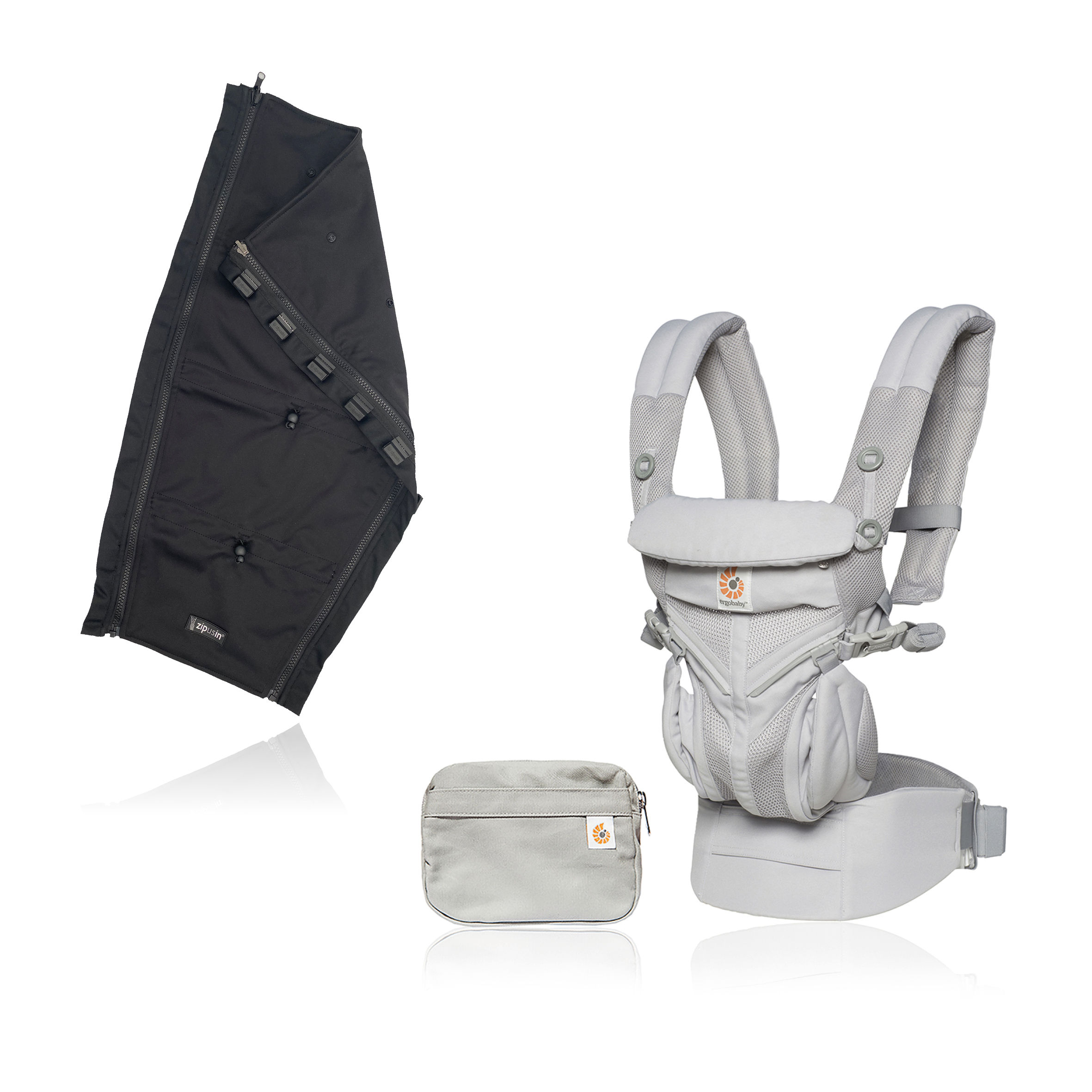 Half Price Universal Jacket Expander Panel With Ergobaby Omni 360 Baby Carrier – Pearl Grey